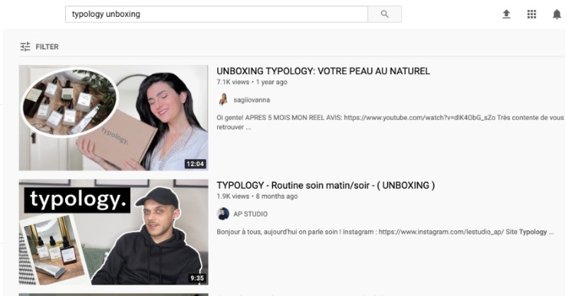 Résultats de recherche youtube pour 